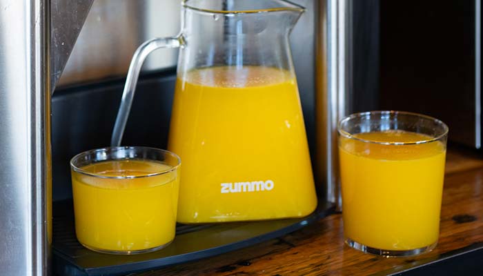 Fresh squeezed orange juice at Basecamp Provisions in Ridgway, CO at The Million Roadhouse