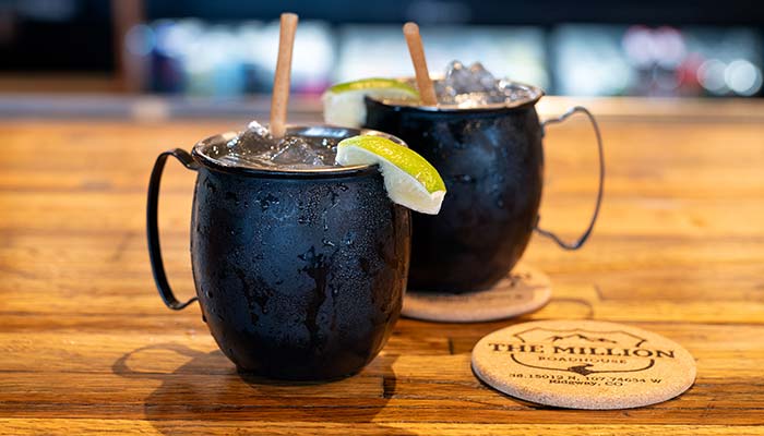 The best Mules alcoholic drinks at bar and saloon in Ridgway, Co: The Million Roadhouse